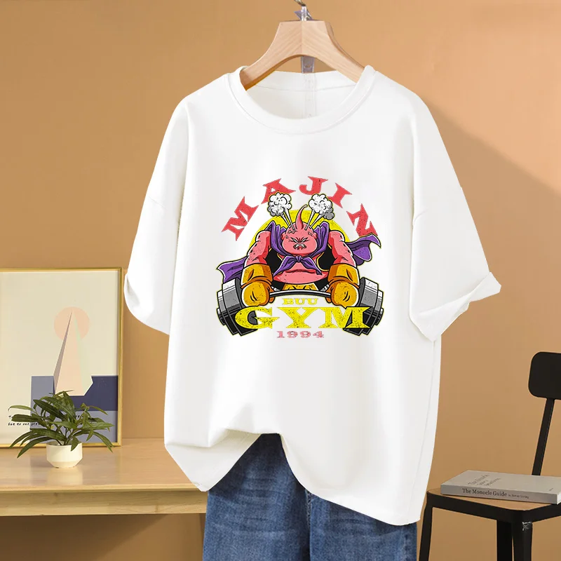 Anime&Manga Dragon Ball T-shirt Mens GYM Sports Cotton T Shirts for Women HIP HOP Short Sleeve Tops Tee Men Clothing Streetwear