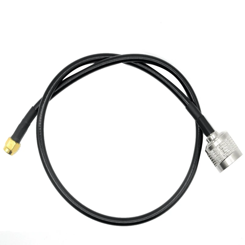 1Pcs RG58 N Male Plug To RP-SMA Male Jack Connector RF Coaxial Jumper Pigtail Cable For Radio Antenna 5M