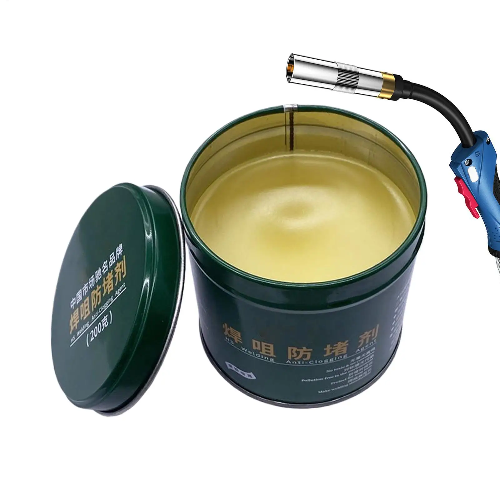 200g Welding Nozzle Gel TIG Anti-Clogging Balm TIG/MIG Welder Nozzle Gel for Spatter Flux Spray Tools Equipment Machine Wire