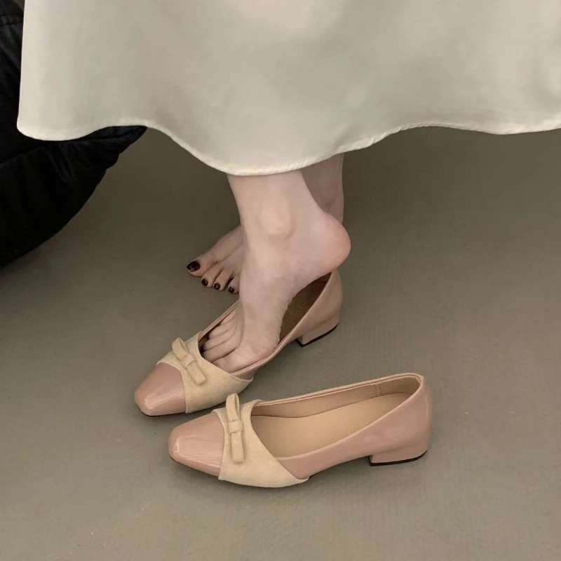 

Новые женские туфли-лодочки 2026 года с леопардовым принтом и пряжкой, квадратный носок, для вечеринок, лаконичный дизайн, весна