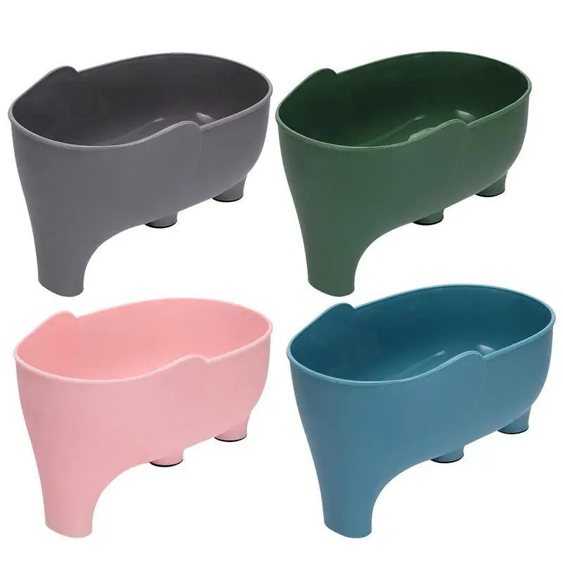 

Kitchen Elephant Drain Basket Sink Filter Multi-purpose Storage Drains Basket Household Fruit and Vegetable Basket Plastic Drain