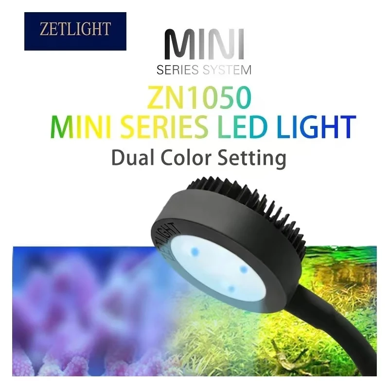 Zetlight LED Light M1 Full Spectrum Nano Small Aquarium Fish Tank Water Grass Saltwater Marine Coral Reef LED and plant Light