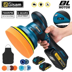 7000RPM Brushless Electric Polisher Car Polisher Wireless Car Polishing Machine 6Gears Adjustment Tools For Makita Battery Pin