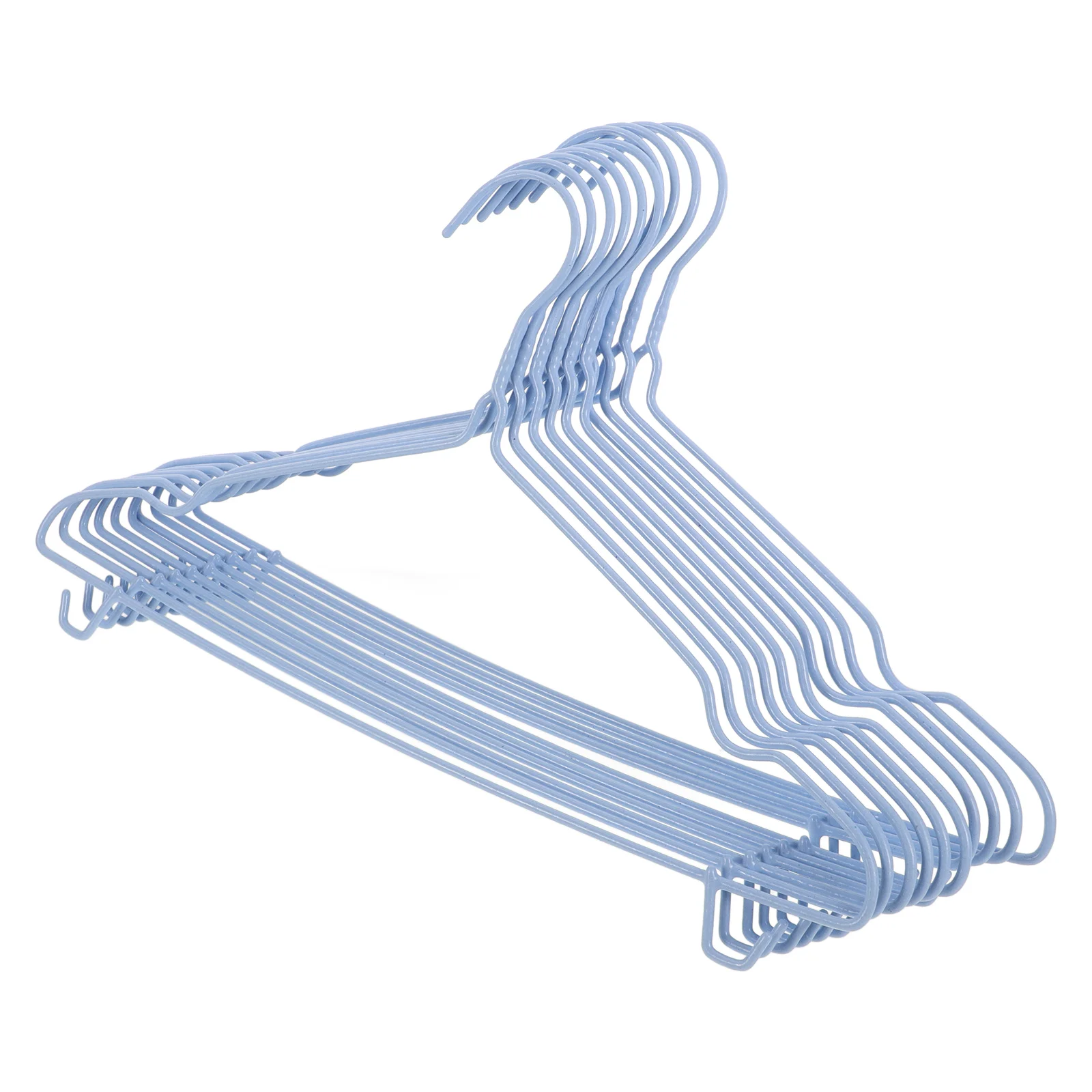 

10pcs Non-Slip Clothes Household Skirt Anti-S Sturdy Clothing Hanger For Closet Storage Clothes Drying Rack Heavy Duty Pants