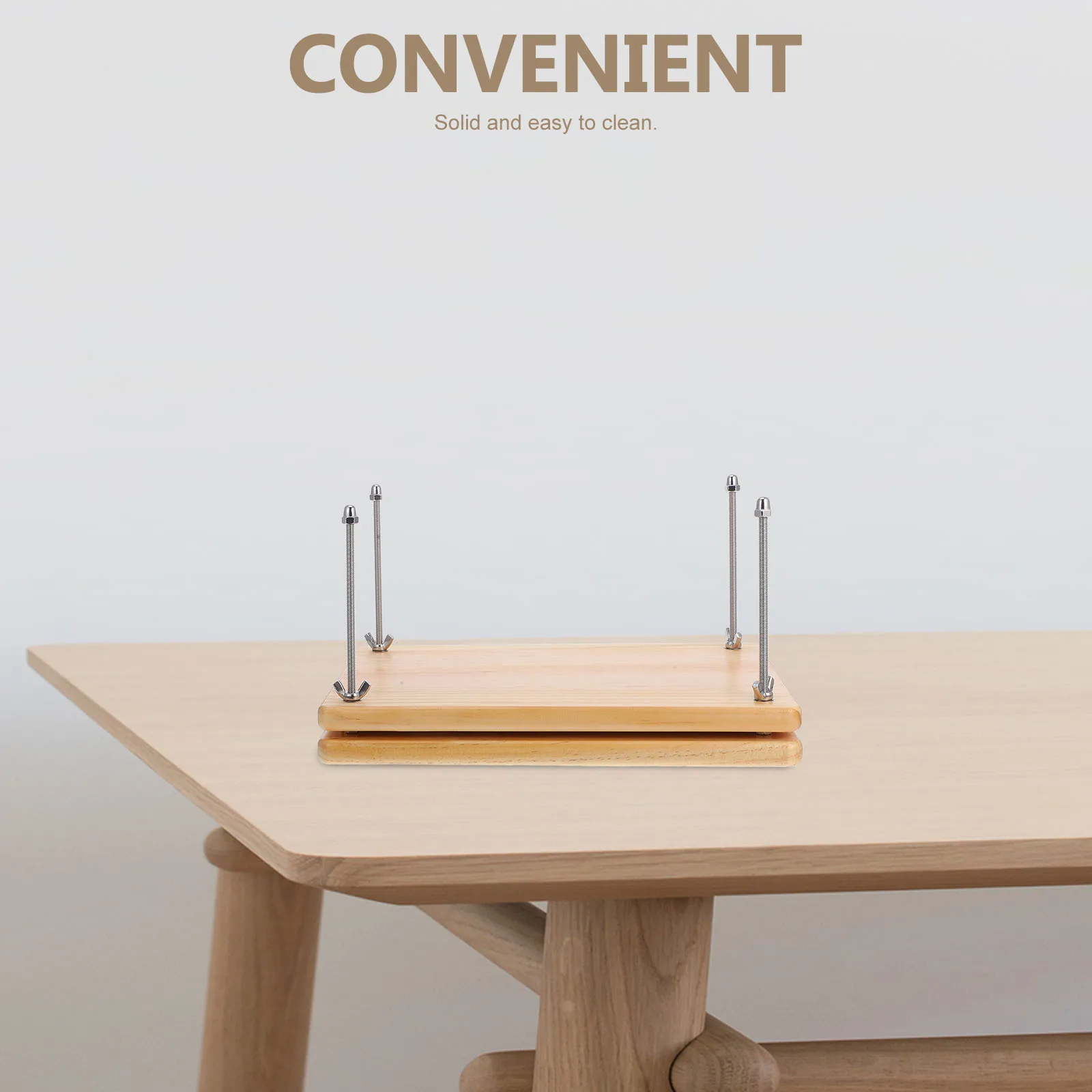 

Wooden Book Press Strong Adjustable Clamp Bookbinding Press Plate Pressing Tool for DIY Craft Portable Binding Supplies