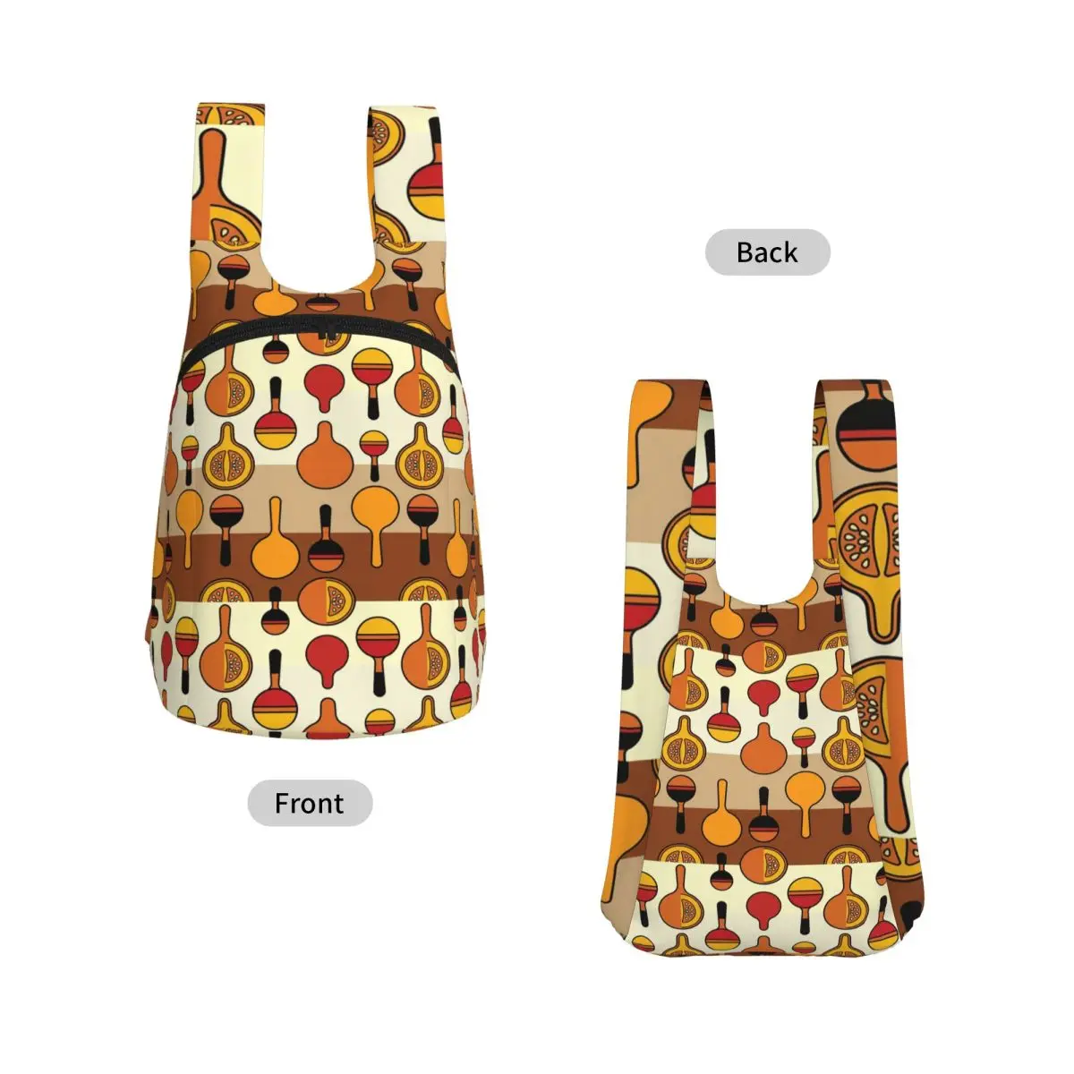 Maracas And Gourd Rhythms Seamless Backpack Student Storage BookBag Kids School Bag Laptop Shoulder Bags for Men Women