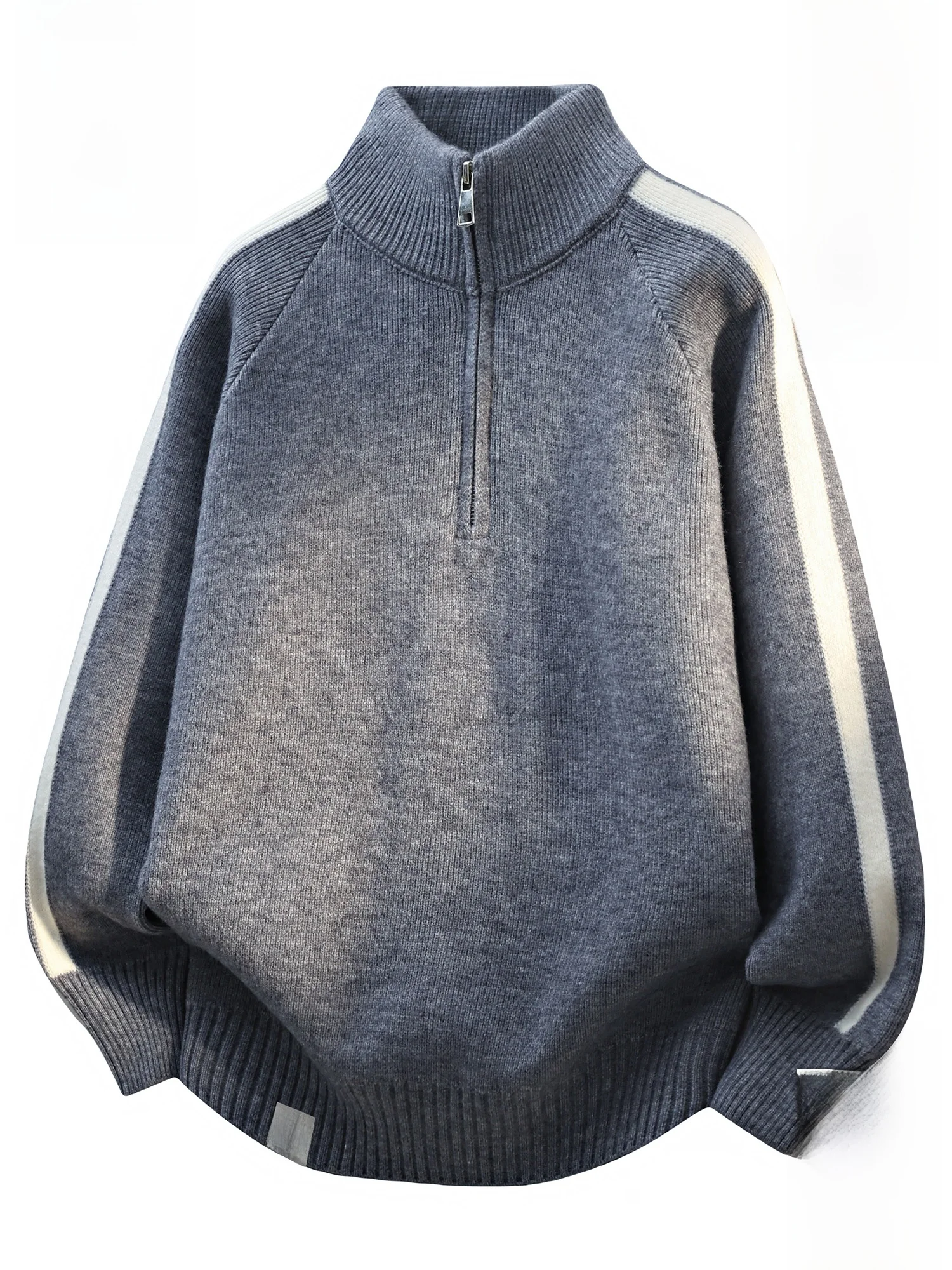 

PaulFrank f Zip Knitted Sweater Men's Casual Loose Top Warm Winter Faionable Polyester Blend Long Sve T-irt