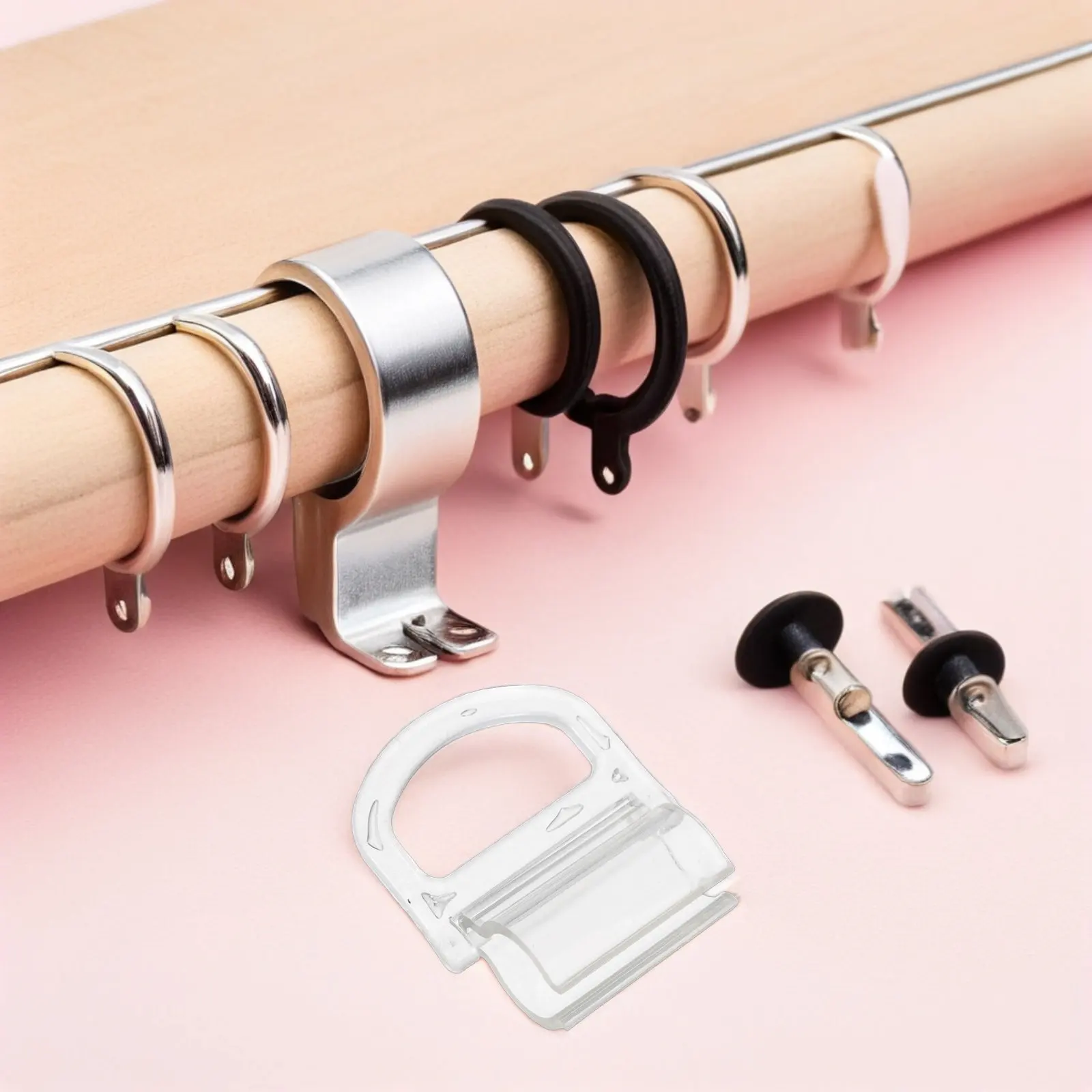 

Комплект из 4 прозрачных ручек-зажимов для подъема штор без шнура, замена для рулонных, сотовых и жалюзийных штор