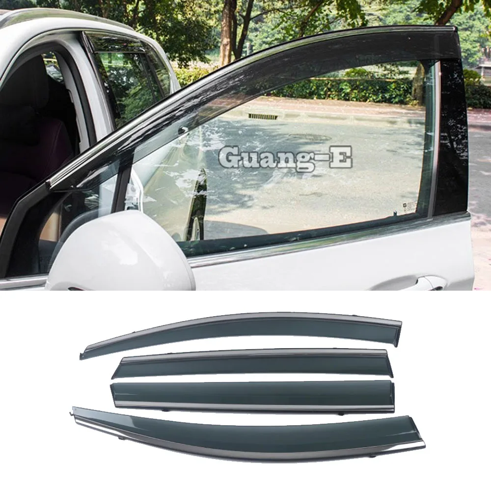 

Car Body Styling Cover Sticker Lamp Plastic Window Glass Wind Visor Rain/Sun Guard Vent 4PCS For Ford EDGE 2015 2016 2017 2018