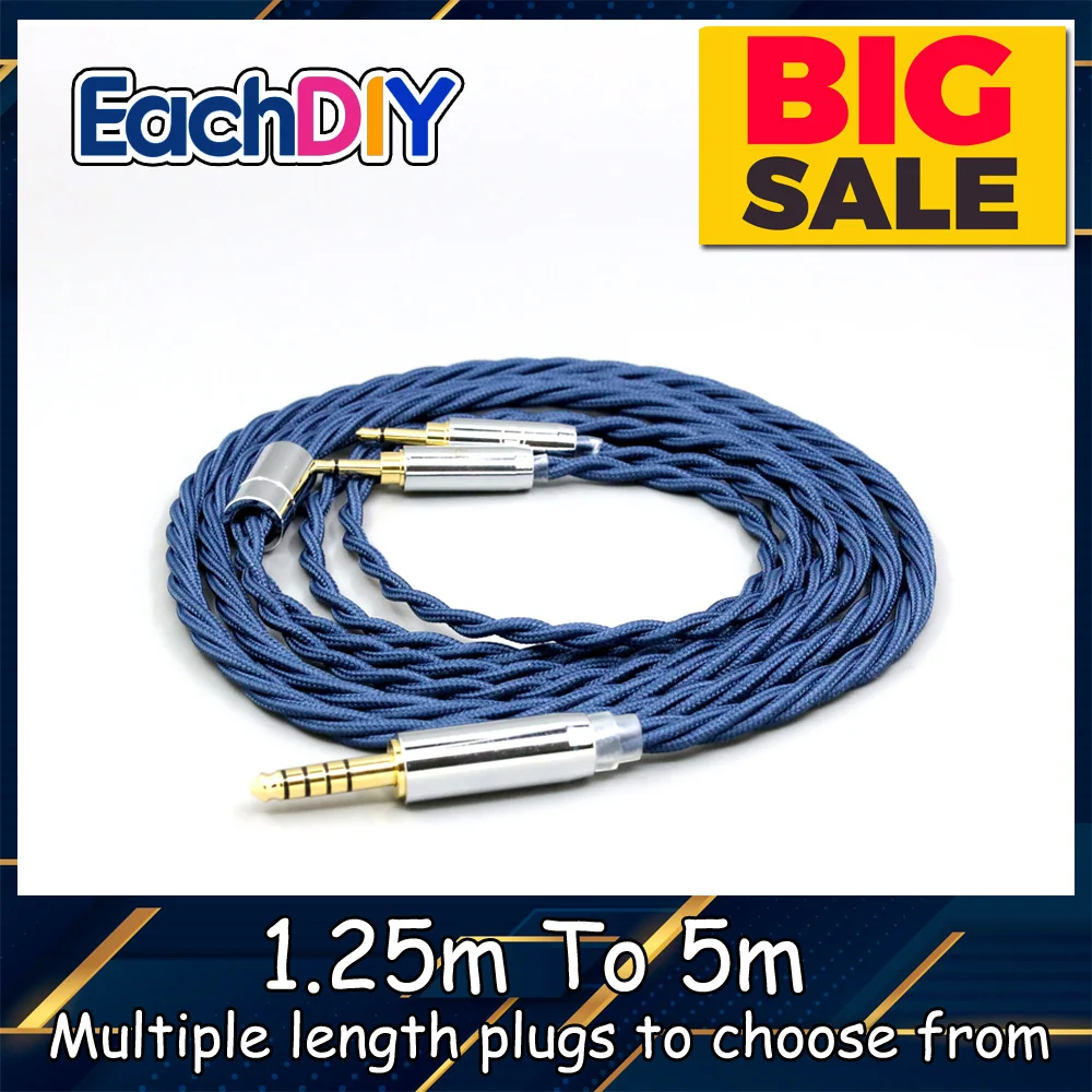 99% Pure Silver OCC Graphene Full Sleeved Earphone Cable  For Sivga Phoenix SV021 Oriole PII  Apollo Aiva LN009047