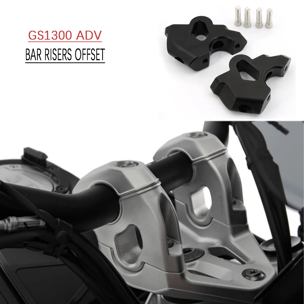 1300GS GS1300 ADV Accessories Lifting Handlebar Clamp Extend Adapter 2024- For BMW R1300 GS ADVENTURE Handlebar Offset Risers
