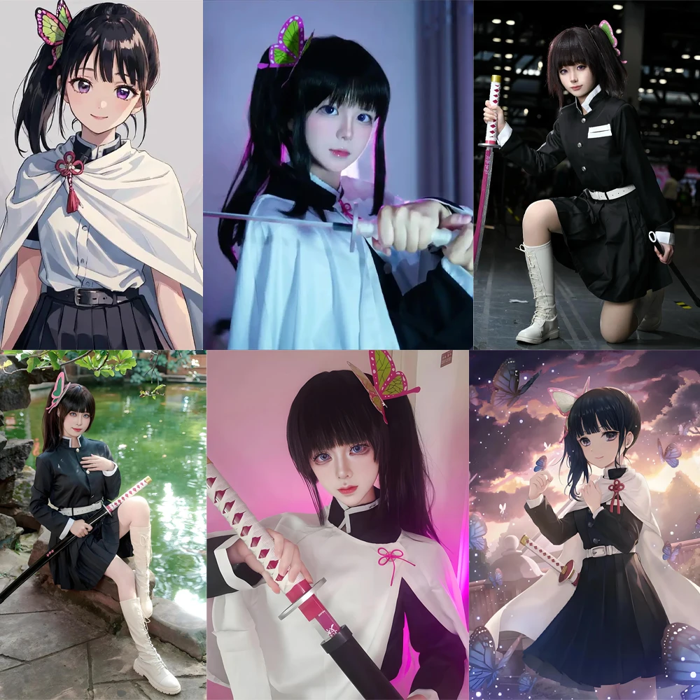 Anime Kanawo Kurino ‌ ‌   Cosplay Capelli sintetici 12 pollici Nero naturale Carnevale di Halloween Festa quotidiana Parrucca di alta qualità resistente al calore