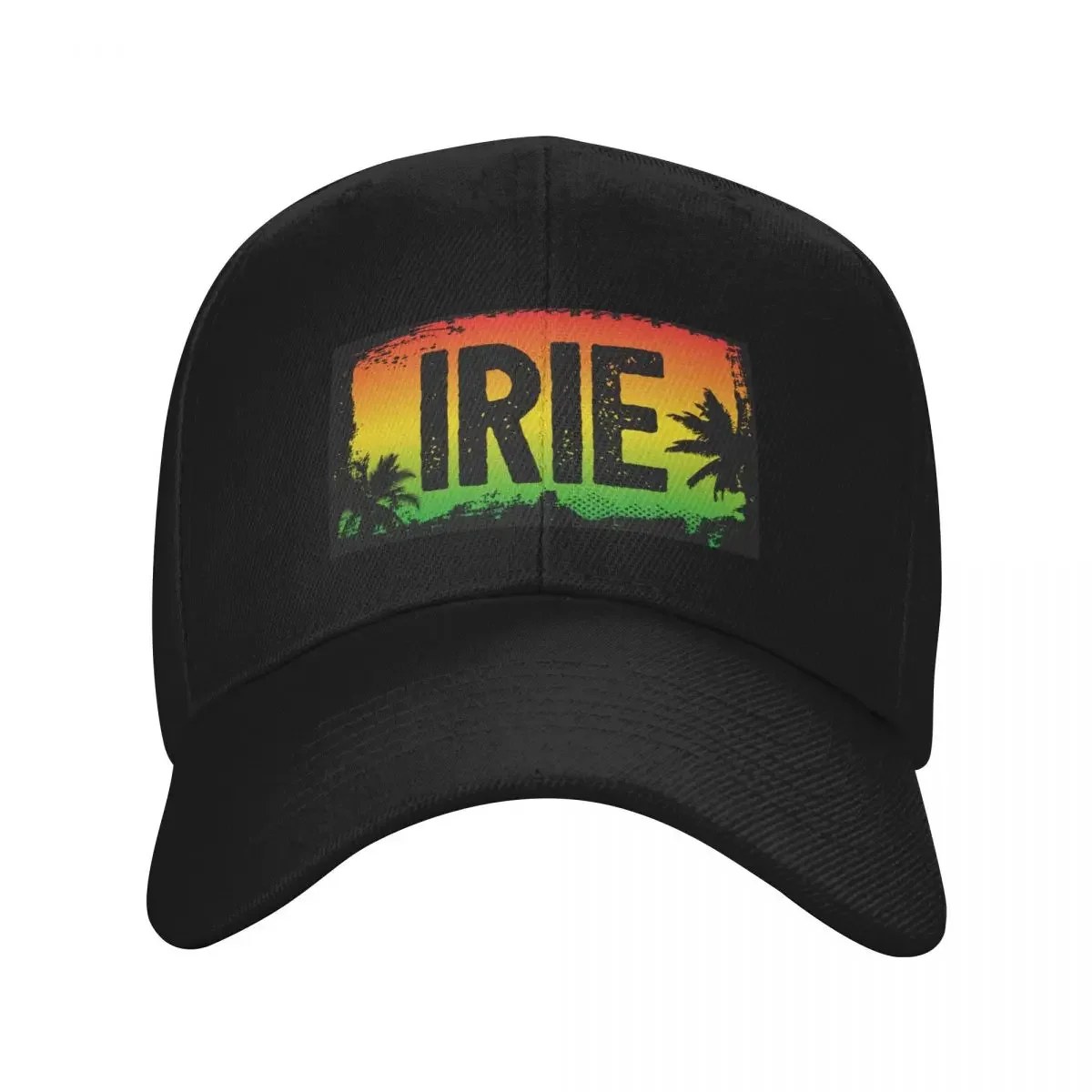 IRIE Rasta Flag Colours and Palm Trees Baseball Cap Rugby Golf Wear fun hats Caps For Men Women's