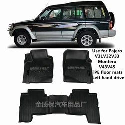 Use for Mitsubishi Montero V43 V45 V46 custom car All-Weather car Floor Mat Fit For Pajero V43 V45 V46 waterproof car floor mat