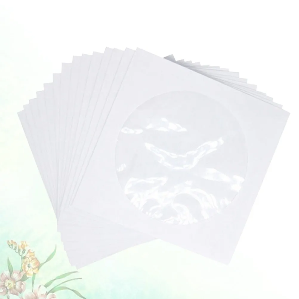 100 Pcs CD Dvd Case Organizer Holder Display Blank Cases Collection Bag Cellophane Bags