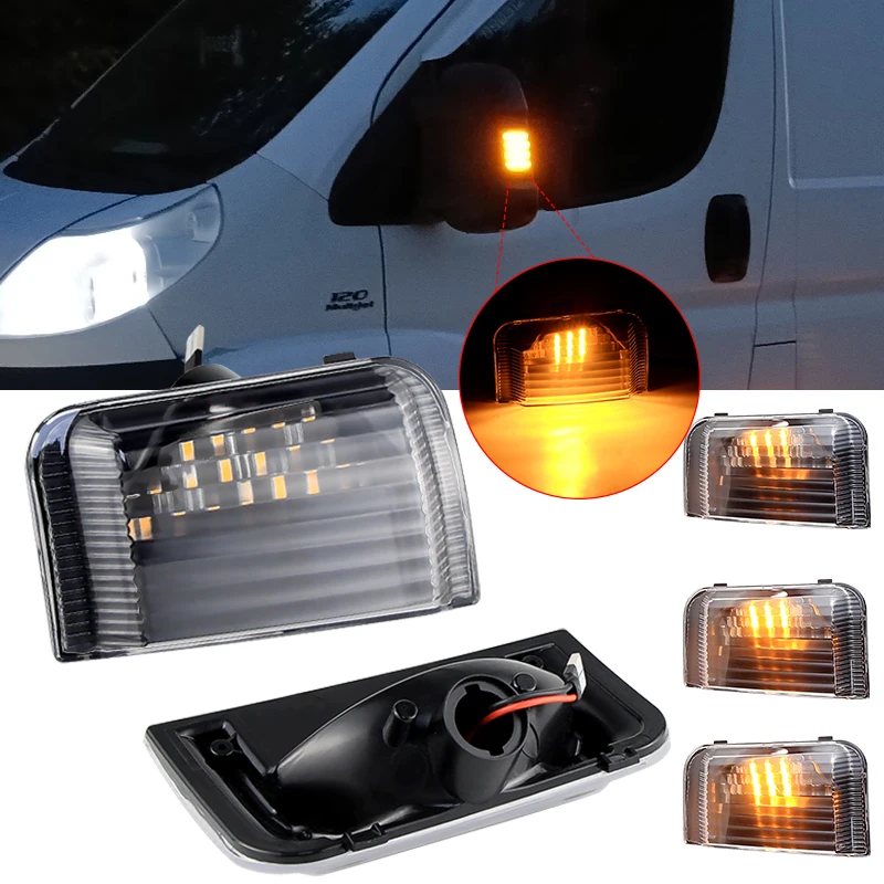 Für Peugeot Boxer Fiat Ducato Citroen Jumper Dynamische Blinker LED Fließende Blinker Seite Spiegel Lichter Anzeige Blink Lampe