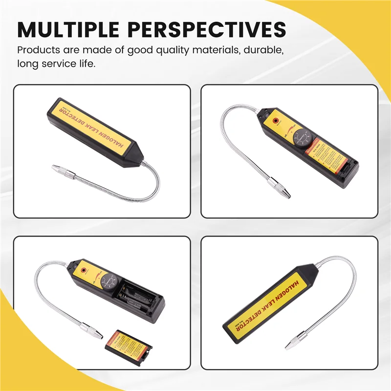 WJL-6000 Freon Leak Detector Halogen Leak Detector Refrigerant Gas HVAC R22 R410A R134A R1234YF Cfcs HCFC Detector