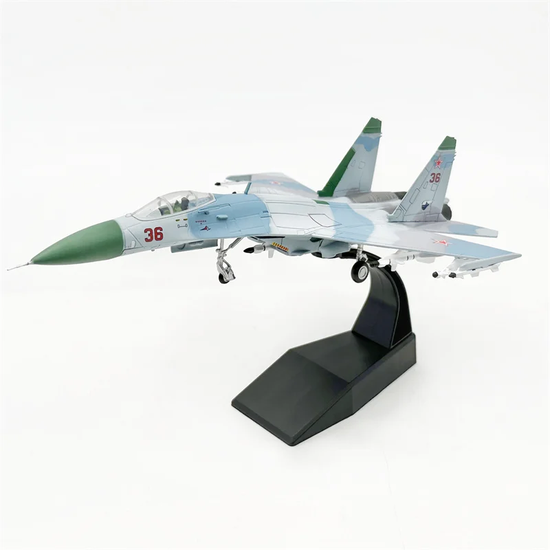 

1:100 Scale Soviet Su27 Fighter SU-27 1987 Military Combat Aircraft Alloy & Plastic Material S27 Model Collectible Toy Gift