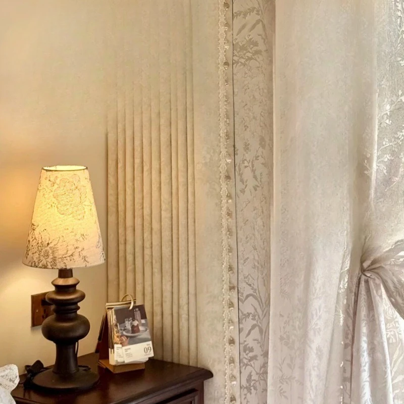 Chenier relief jacquard weaving process high blackout curtain, heat insulation full blackout
