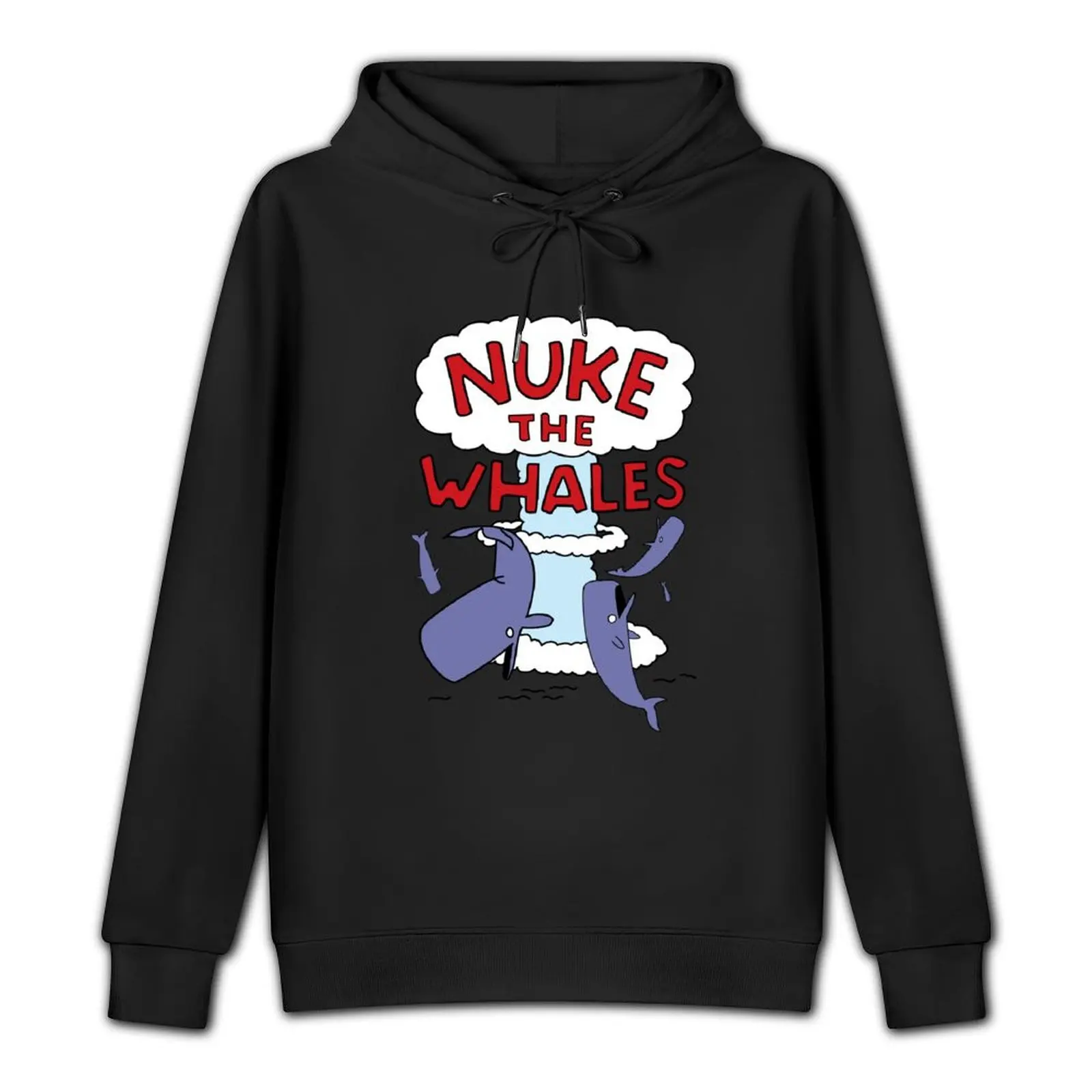 Nuke the Whales Pullover Hoodie men's sweat-shirt set men's clothes anime clothes big size hoodie