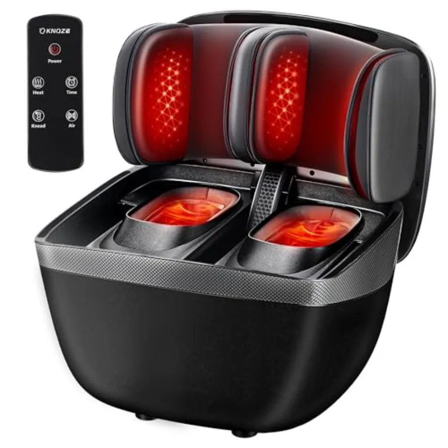 

Массажер для стоп и икр 2-в-1 Шиацу с подогревом для облегчения плантарного фасциита, с синей бархатной подушкой, подходит для FSA и HSA, акция Birthda