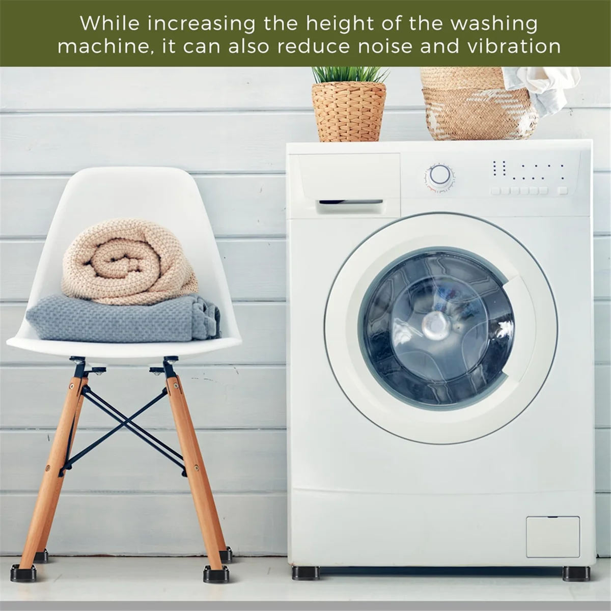 가구 라이저 조정 가능한 침대 라이저, 쌓을 수 있는 헤비 듀티 침대 리프트 라이저, 사각형 침대 상승 블록, 1.38in, 16 개