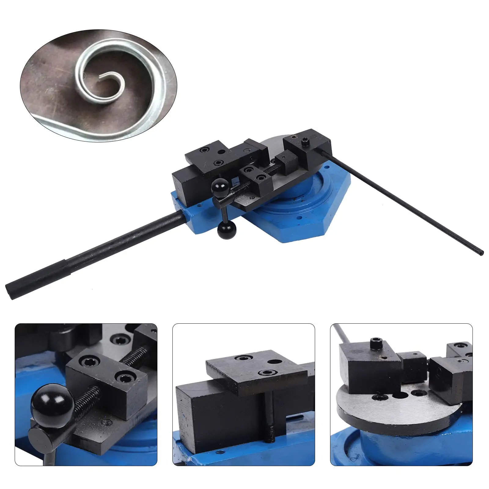 Bending Bender, Sbg-40 Universal Heavy Duty Bender Flat Round Square Angle Bar Bending Machine Tool Steel Metal Scrolling Bendin