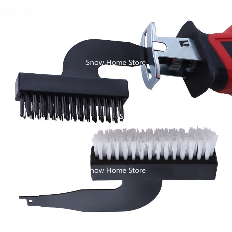 

Electric Wire Nylon Brush, Horse Knife Saw Reciprocating Saw Universal Brush Head Spatula, Rust Removal and Grinding Tool
