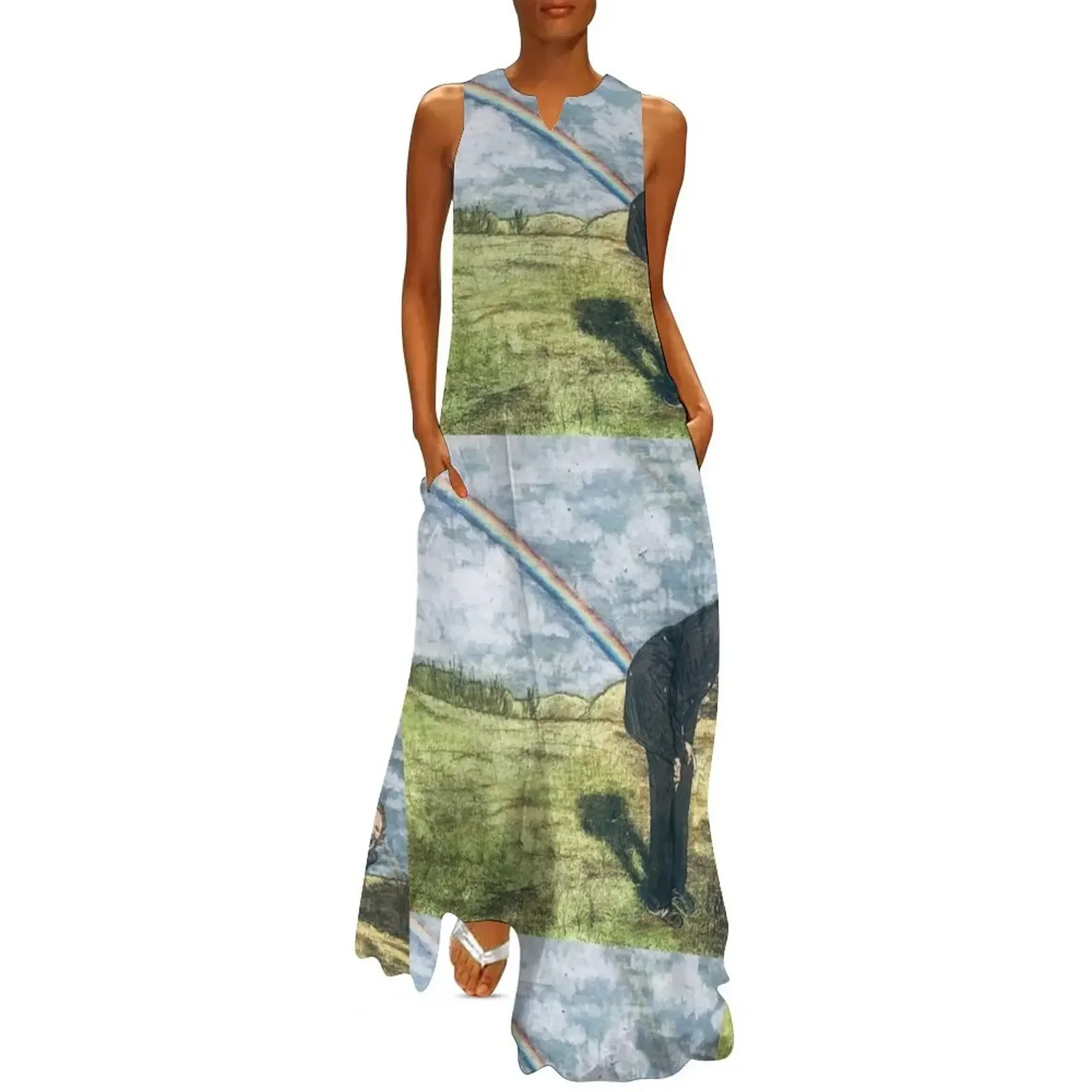 

Shooting Rainbows Kinda Day Long Dress party dress women elegant luxury Party dresses cocktail dresses loose summer dress