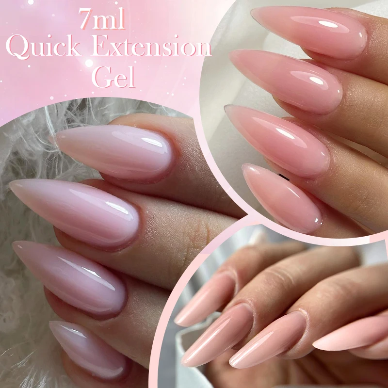 UR SUGAR 7ml Nude Quickly Extension Gel Self-Leveling Hard Gel Construction Semi Permanent UV LED Nail Gel Polish Manicure