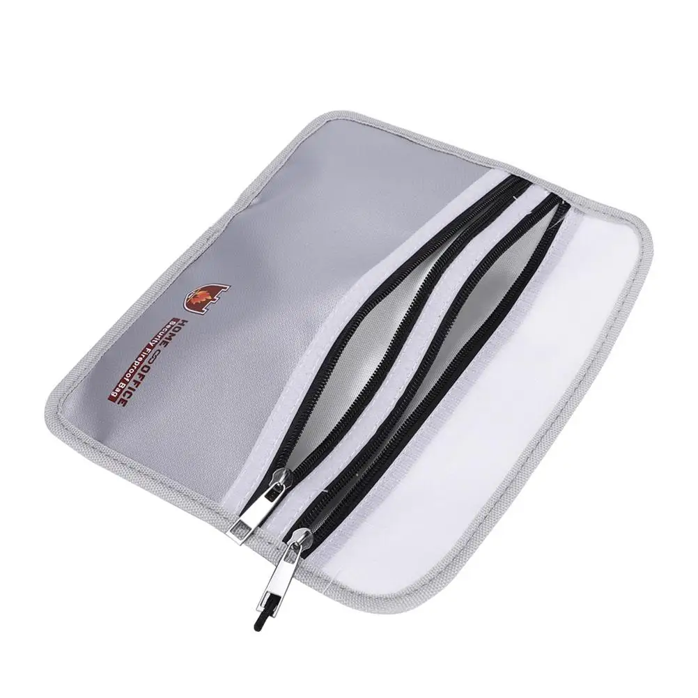 Document Storage Waterproof for Outdoor Documents Bag File Organizer Silver Portfolio Pouch