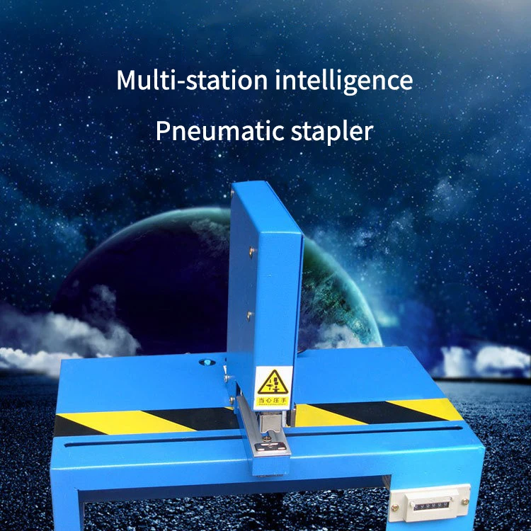Multi-Function Pneumatic Paper Stapler with One Head Electric Book Binding Machine Made of Durable Metal