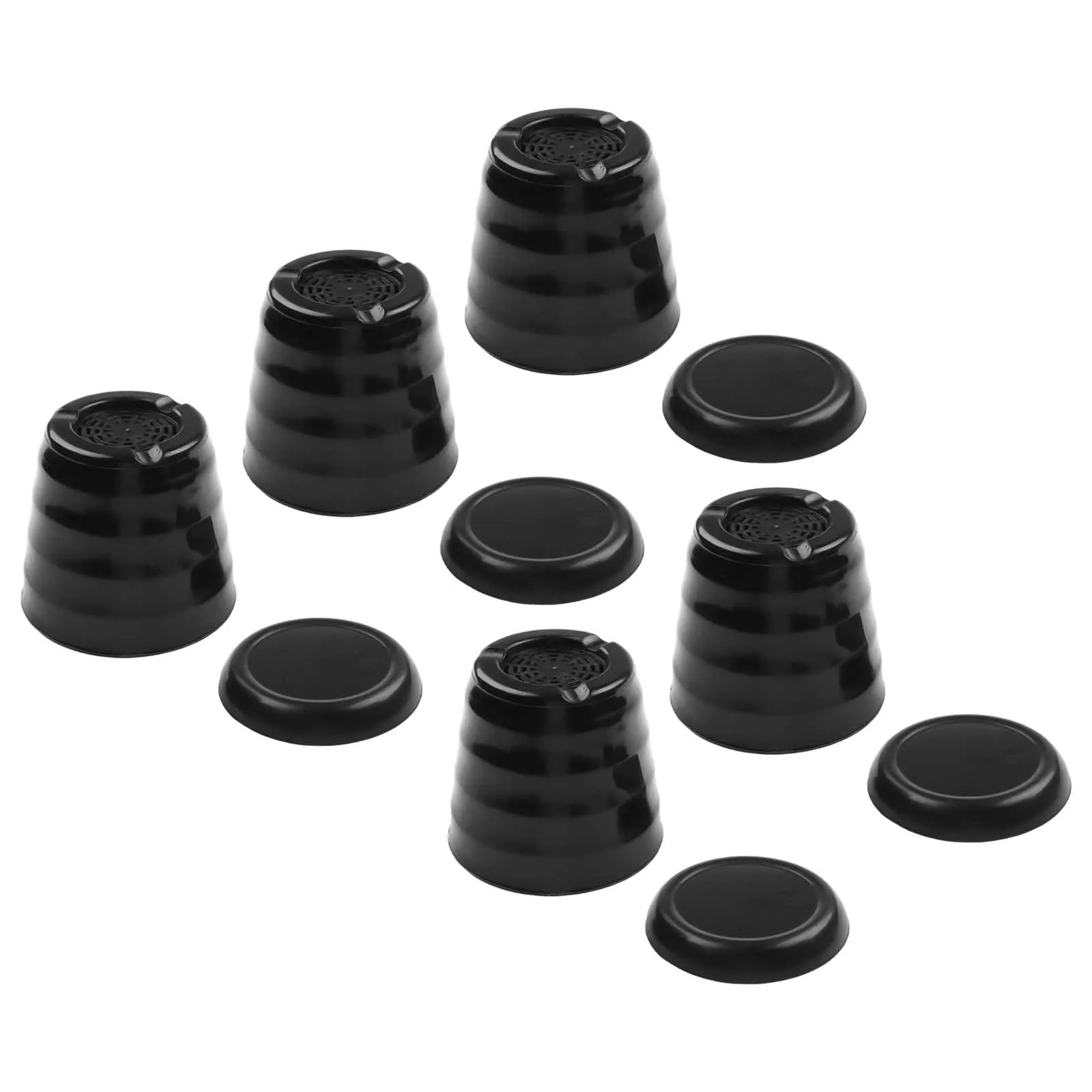 Set of 5 Small Plastic Plant Containers with Drainage Holes for Indoor Succulent Displays Balcony Garden Decor Needs