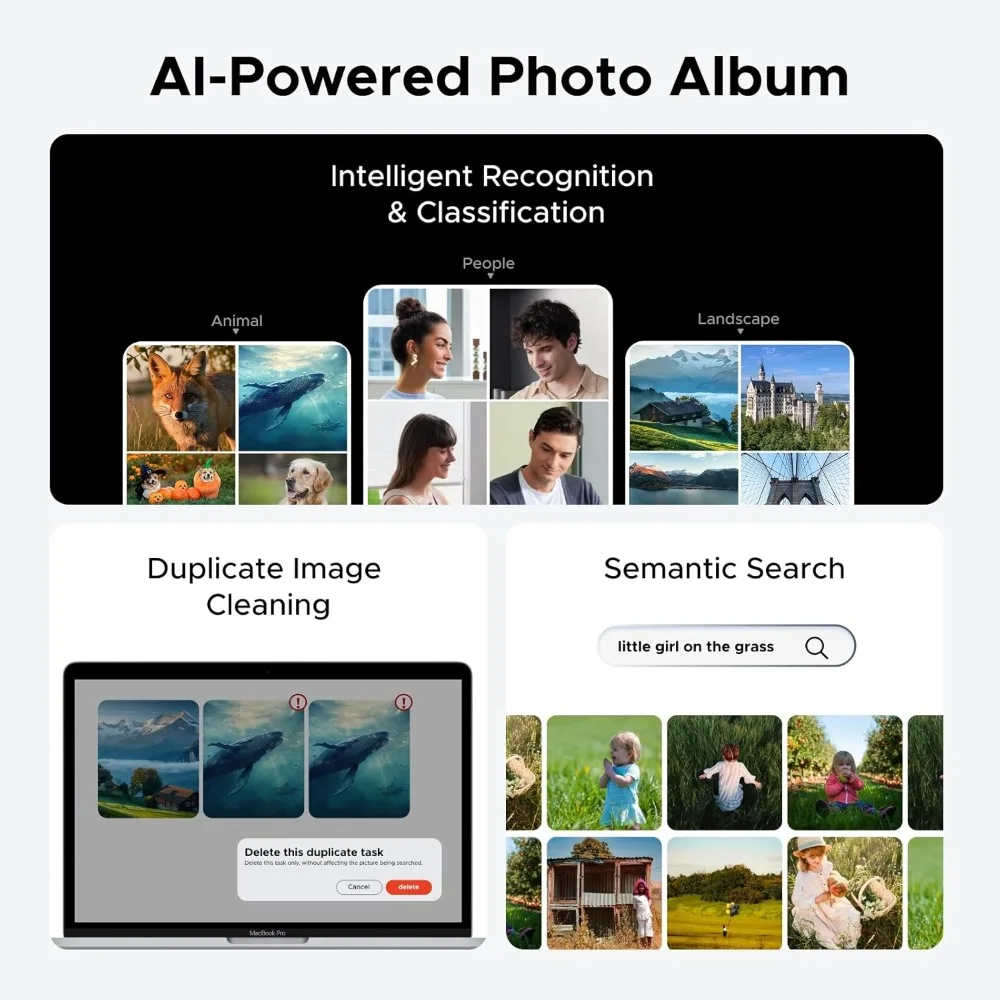 NASync DXP4800 Plus 4-Bay Desktop NAS، Intel Pentium Gold 8505 5-Core CPU، 8GB DDR5 RAM