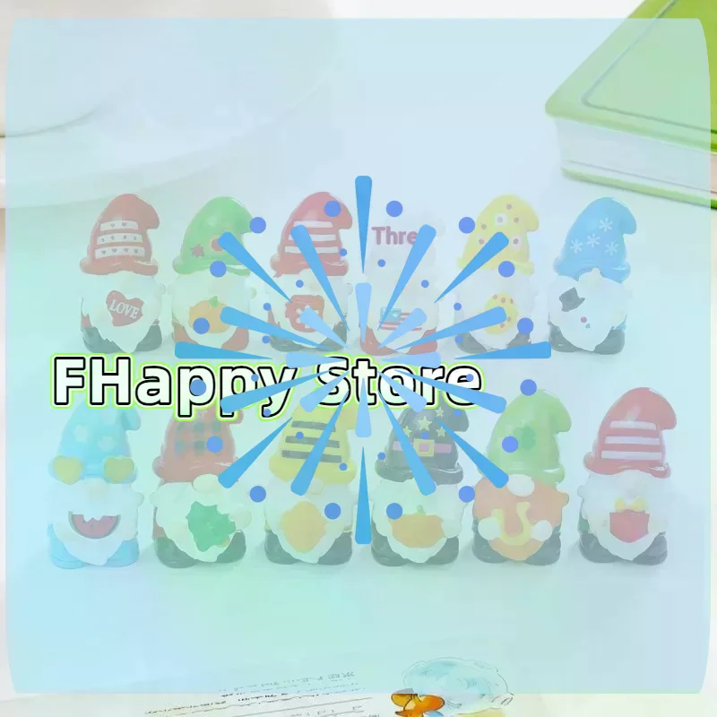 [MA]5pcs Multicolor Mini Gnome Figurines Resin Micro Landscape Garden Elf Painted Home Decoration Desktop Easter Decora[MA]