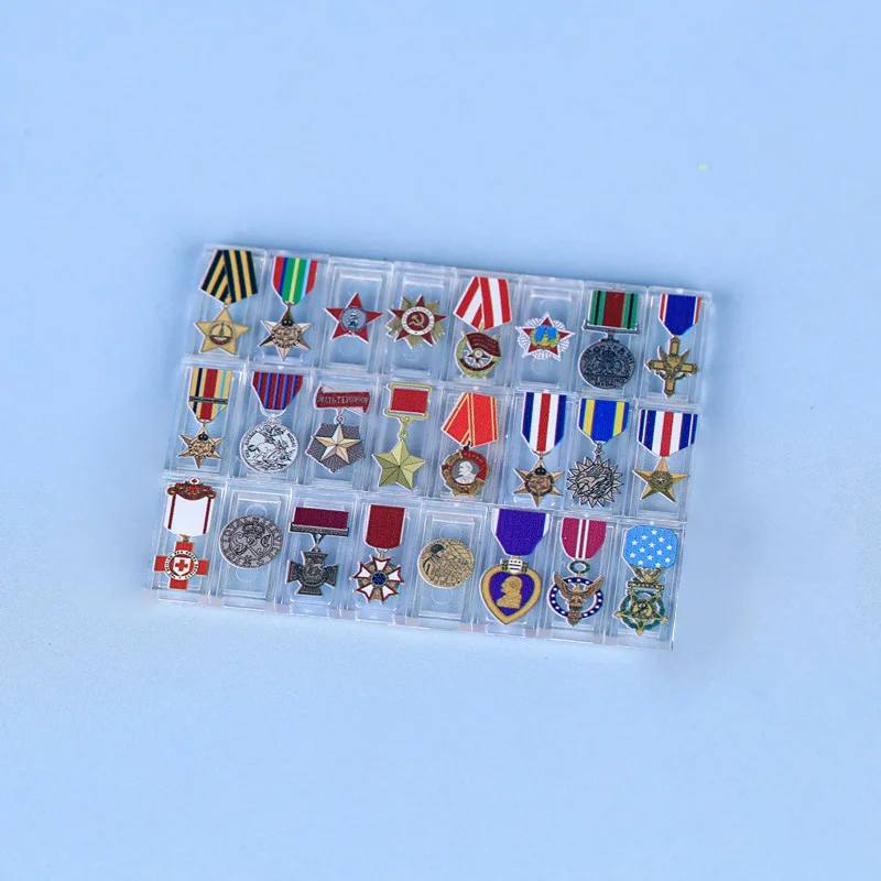 WW2 USA UK USSR Commemorative Medal Military Honor Badge Replica Collection Lapel Pin view 3
