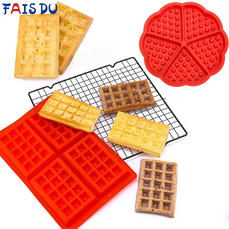 

Fais Du Waffle Silicone Mold For Baking Tools Heart-Shape Resubale Cake Molds Cooking Baking DIY Non-stick Kitchen Accessories