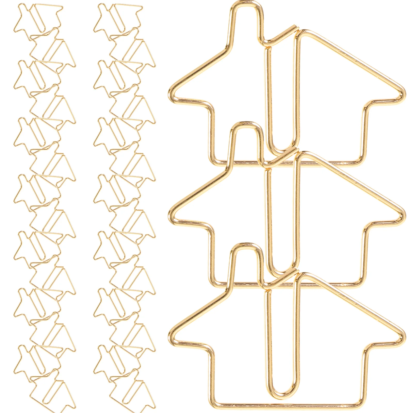 50 قطعة من الإشارات المرجعية المعدنية، مشابك ورق صغيرة للمنزل والمكتب والمدرسة والقرطاسية، مقاطع على شكل إبداعي