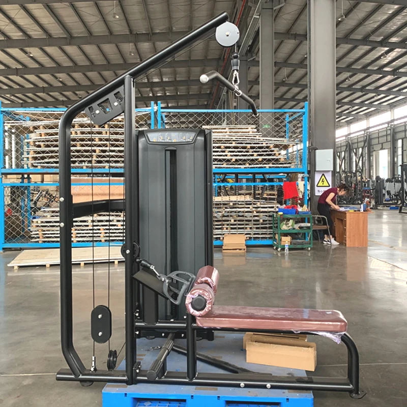 

Factory Supplier Multi Function Low Row and Lat Pull Down Gym Equipment Pin-select Lat Pulldown Low Row Machine