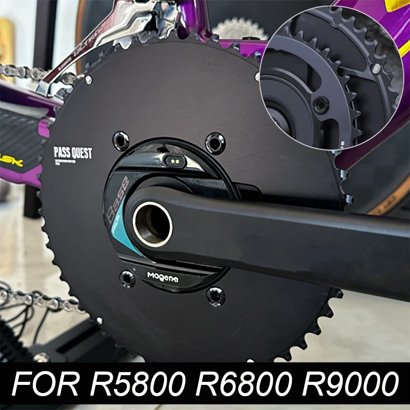 

Bcd 110 Chainring 110bcd 4 Arm 2x Chainring Road Bike Aero Crown For Shimano R9000 105 R5800 Ultegra R6800 Plates 50 34 52 36