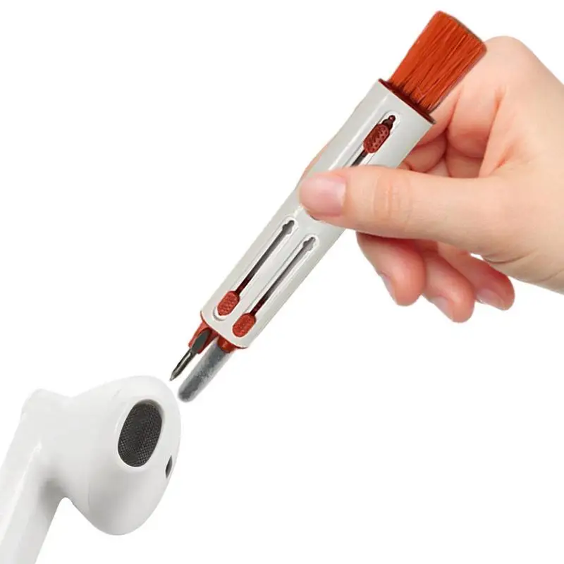 Pena Pembersih Earphone Keyboard 3 In 1 untuk Kit Alat Pembersih Dapat Ditarik Pembersih dengan Sikat Pembersih Keyboard Mekanis