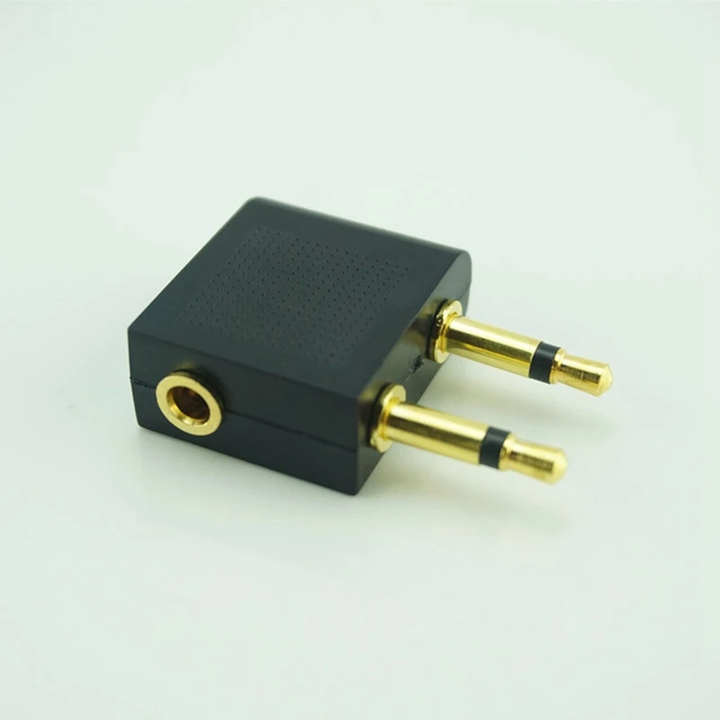 10Pcs 3.5Mm Plug Adaptor Jack Audio Headphone Converter Adapter Headset Connector For Airline Airplane Travel Earphone Parts