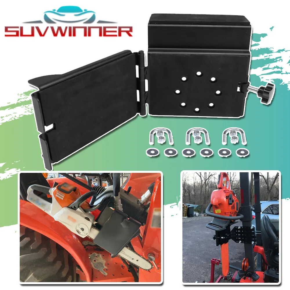 

Universal Chain Saw Bracket Tool Carrier Mounting Holder For ATV UTV W/ 20" Bar