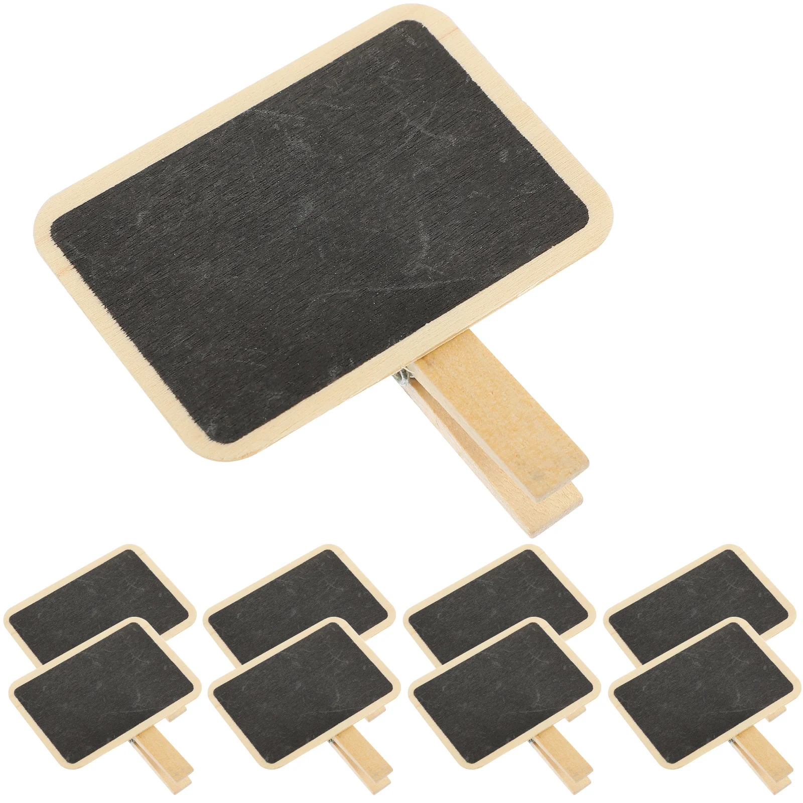 10 pçs quadro negro memo clipe jardim berçário etiquetas exibição de informações de alimentos clipe de quadro negro de madeira quadro de jardim