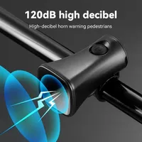 120dB Electronic Bicycle Bell Loud Bike Horn Rainproof Shockproof Mountain Bike Scooter Handlebar Speaker Car Bells