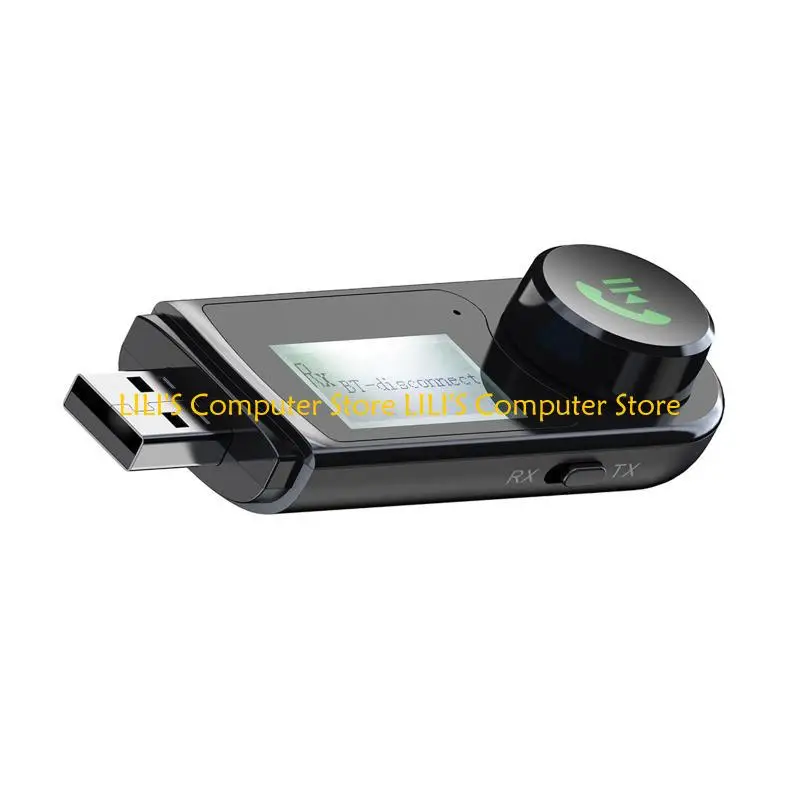 

A52b-совместимый с Bluetooth-совместимым 5.1 Aux Aux Audio-приемник 2 в 1 с ЖК-дисплеев