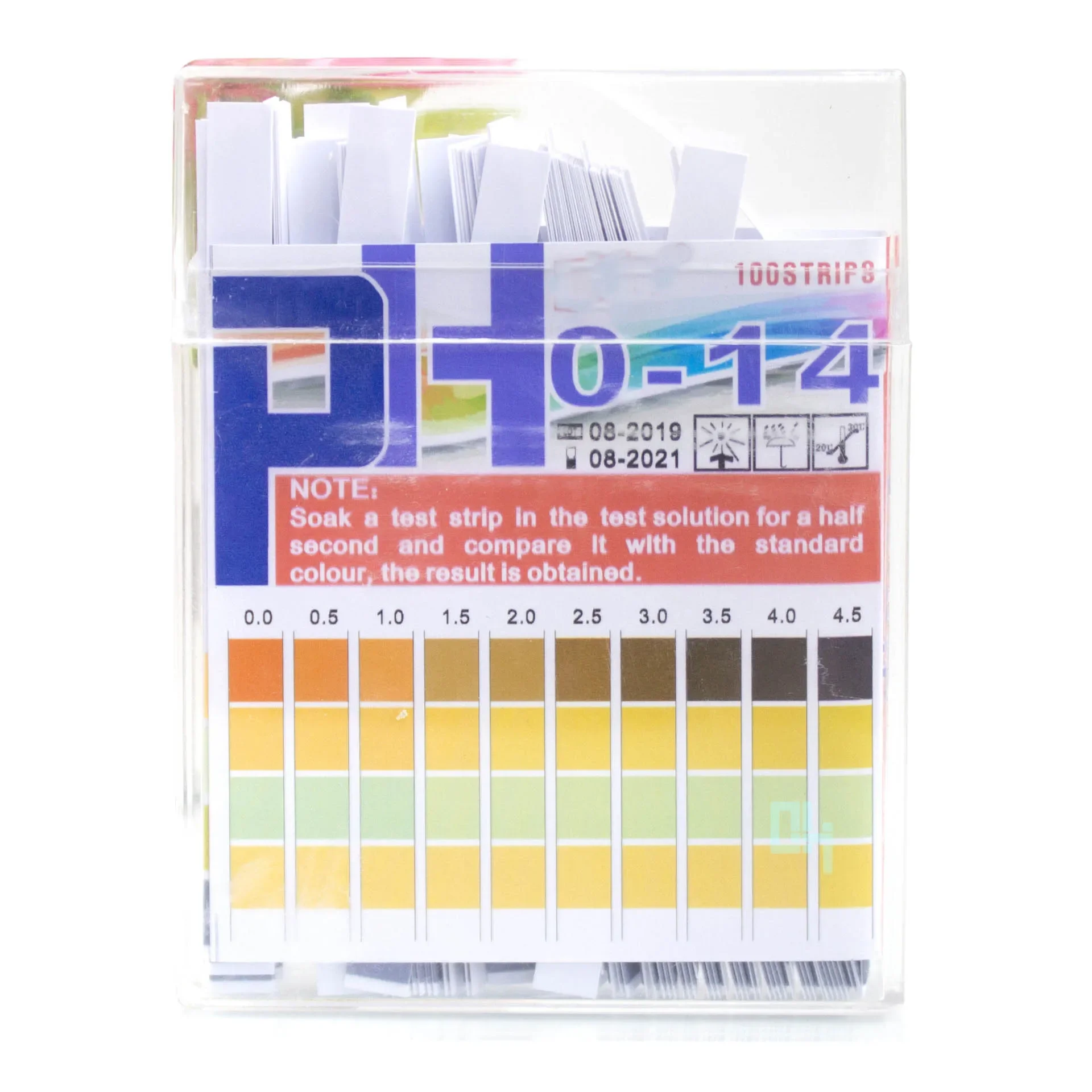 1 Box 100 Strips ph Test Strips 0.5 Accuracy PH Test Paper Strip Alkaline Acid Indicat 0-14 Universal Test Paper