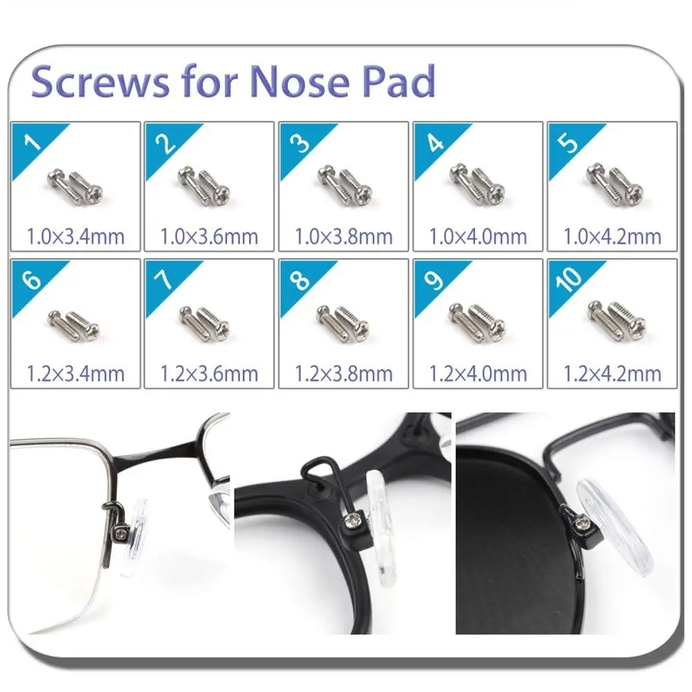 Screwdriver Glasses Sunglasses Assorted Kit Repair Tool Kit Repair Kit Tool Glasses Repair Screw Nut Eyeglasses Repairing Set