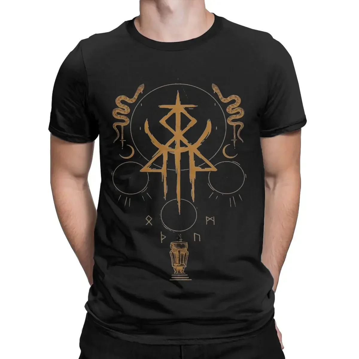 Lorna Shore เสื้อยืดผู้ชายลายวงดนตรีโลหะหนักเสื้อยืดผ้าฝ้ายแท้เสื้อยืดแขนแขนสั้นคอกลมพลัสไซส์