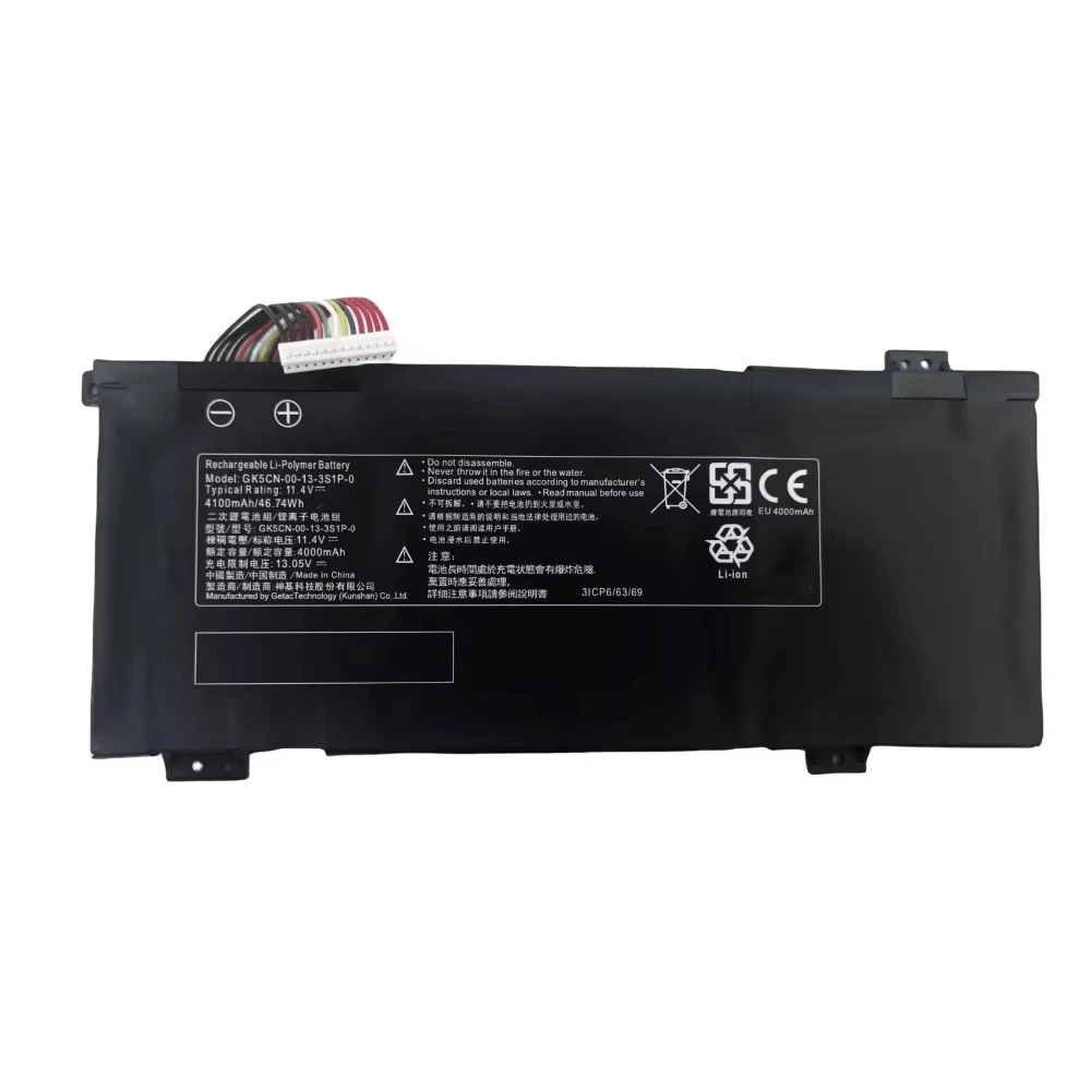 7XINbox GK5CN-00-13-3S1P-0 11.4V 4100mAh 46.74Wh Laptop Battery For Getac For Medion Erazer X6805 F117 Break X8Ti X8Ti Plus